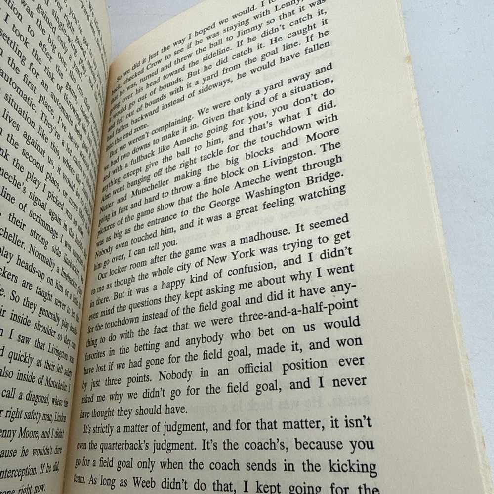 Pro Quarterback My Own Story Hardback Johnny Unitas 1968 - Picture 10 of 14